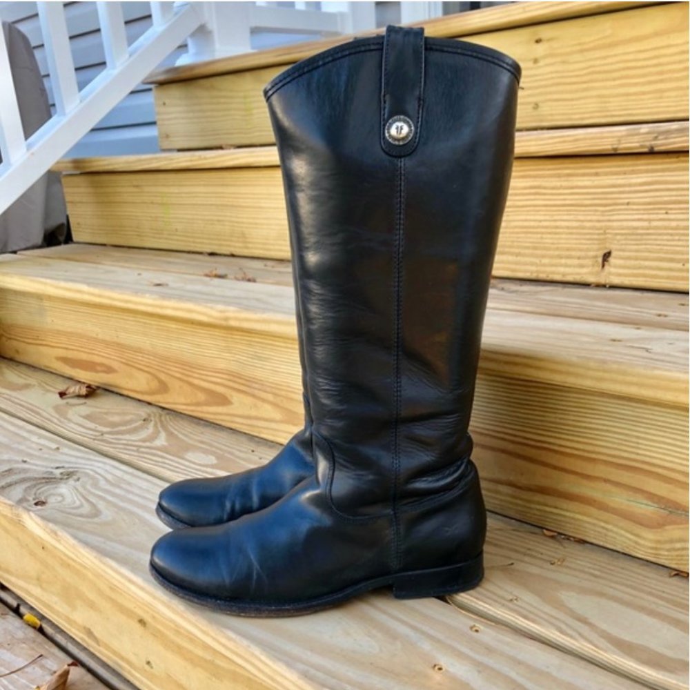 Frye Black Leather Boots